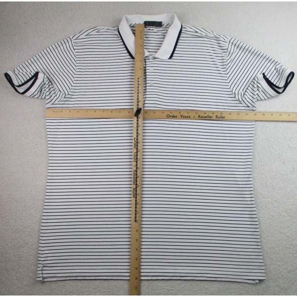 G/Fore Polo Shirt Mens‎ XL Striped Performance Golf Classic Lightweight - Picture 4 of 8